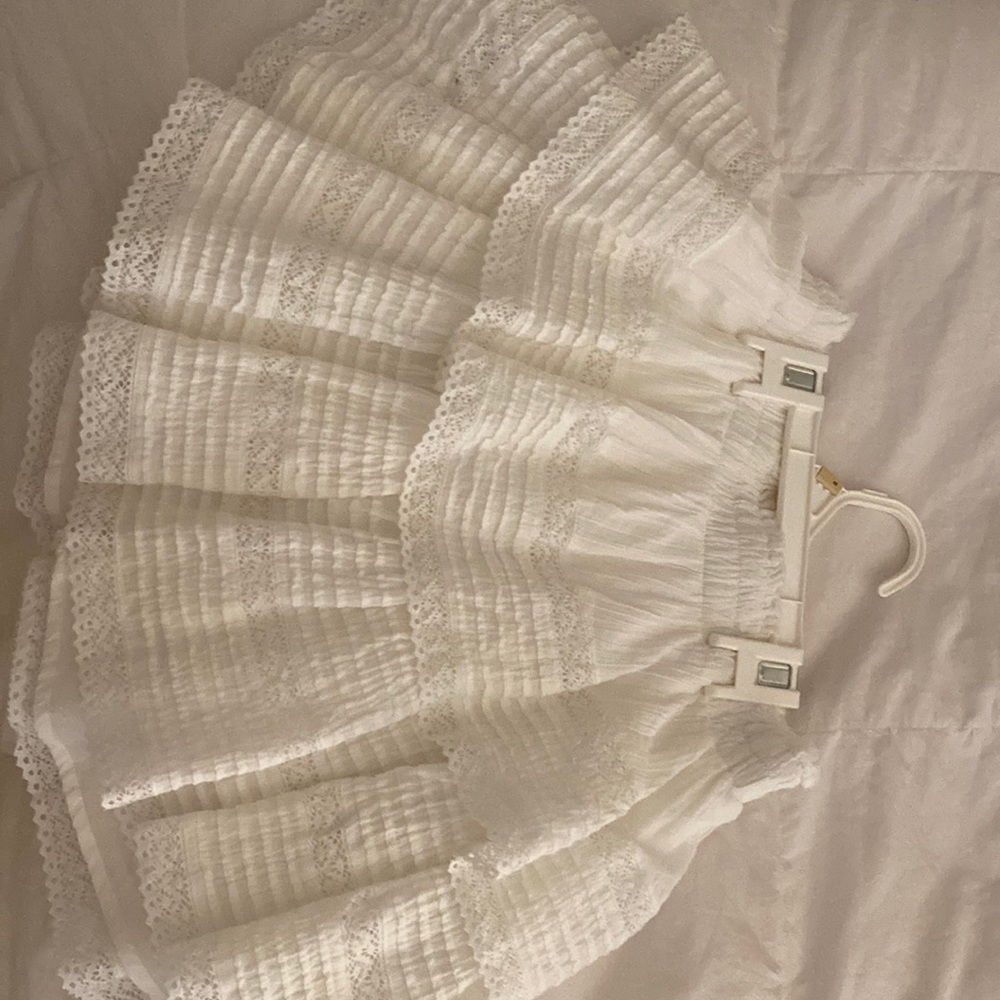 Aerie white flowy skirt small